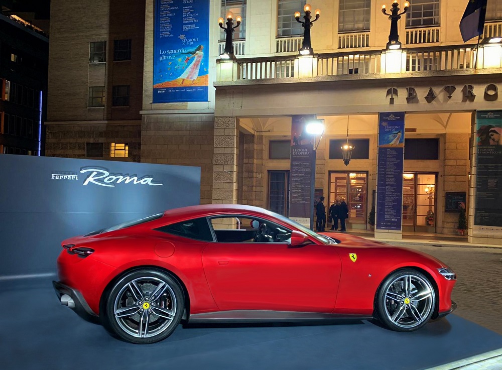 Ferrari Roma on Display for 150th Anniversary of Rome Capital