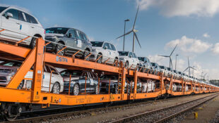 Volvo Car Delivery Via Train To Reduce Carbon Footprint