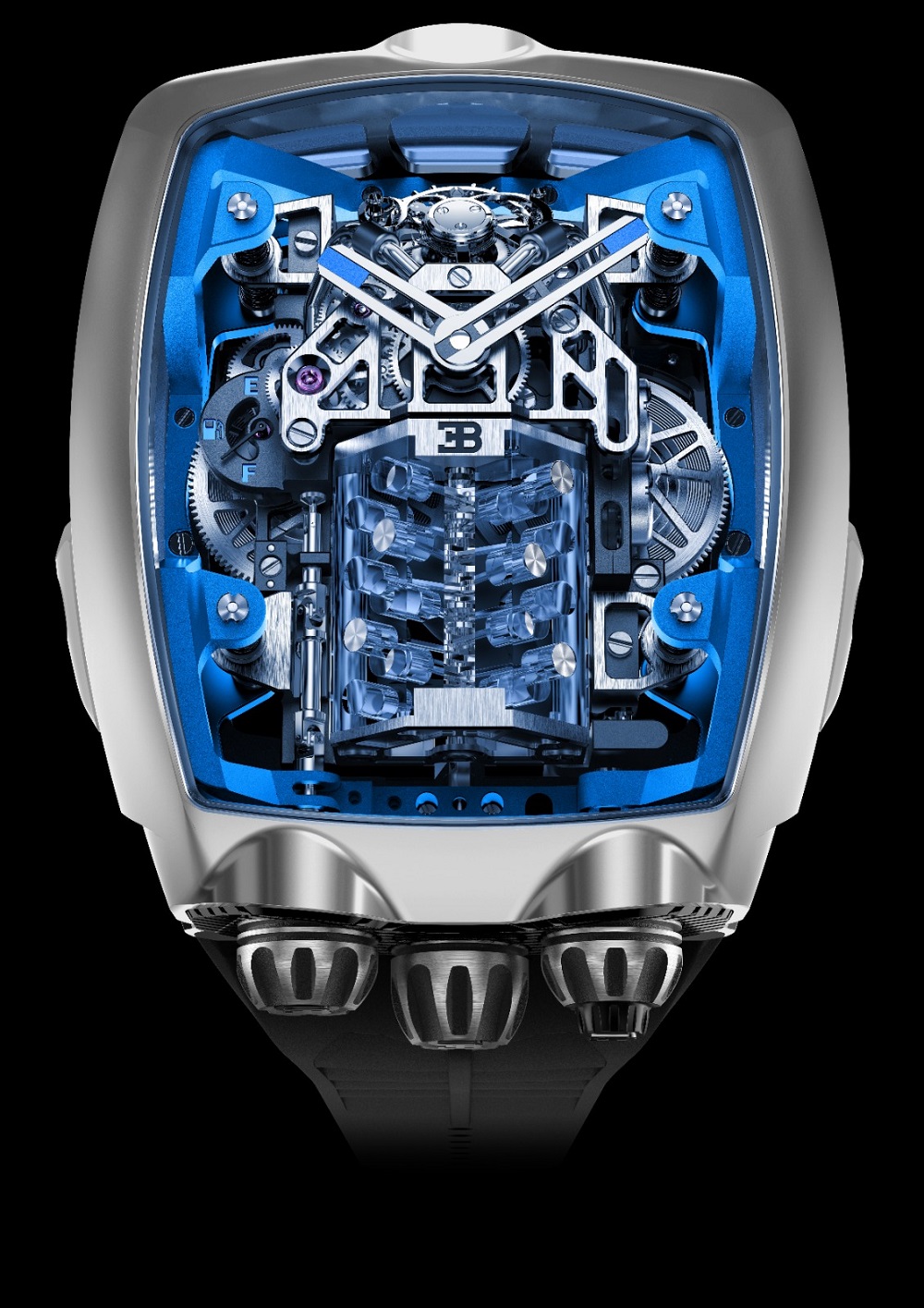 Bugatti Chiron Watch Has its Own Tiny W16 Engine TeamSpeed
