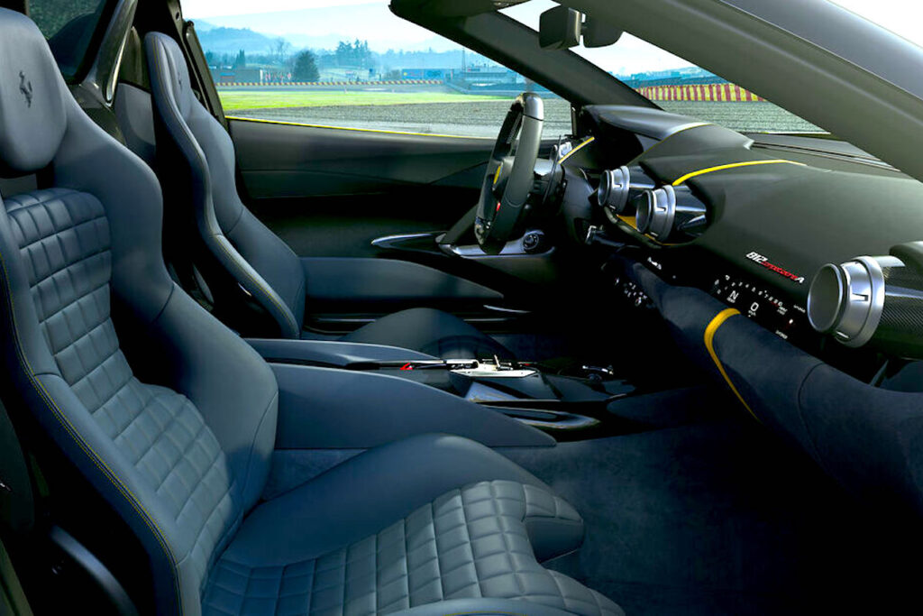 812 Competizione cockpit
